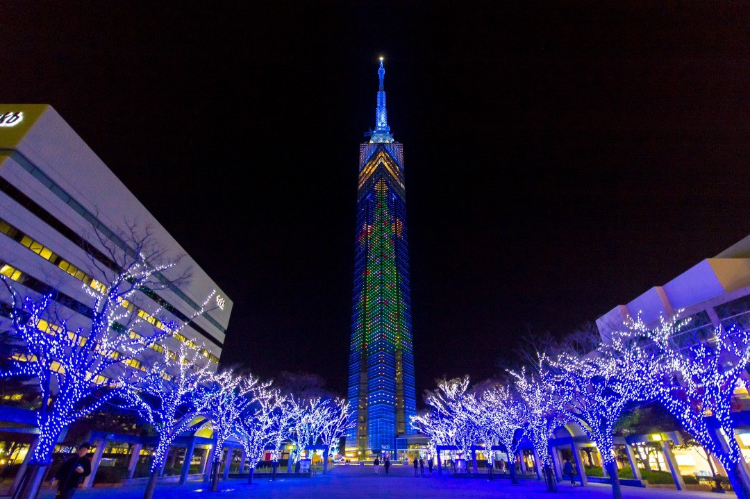 ももち☆ブルーライトイルミネーション　クリスマス　福岡タワー
