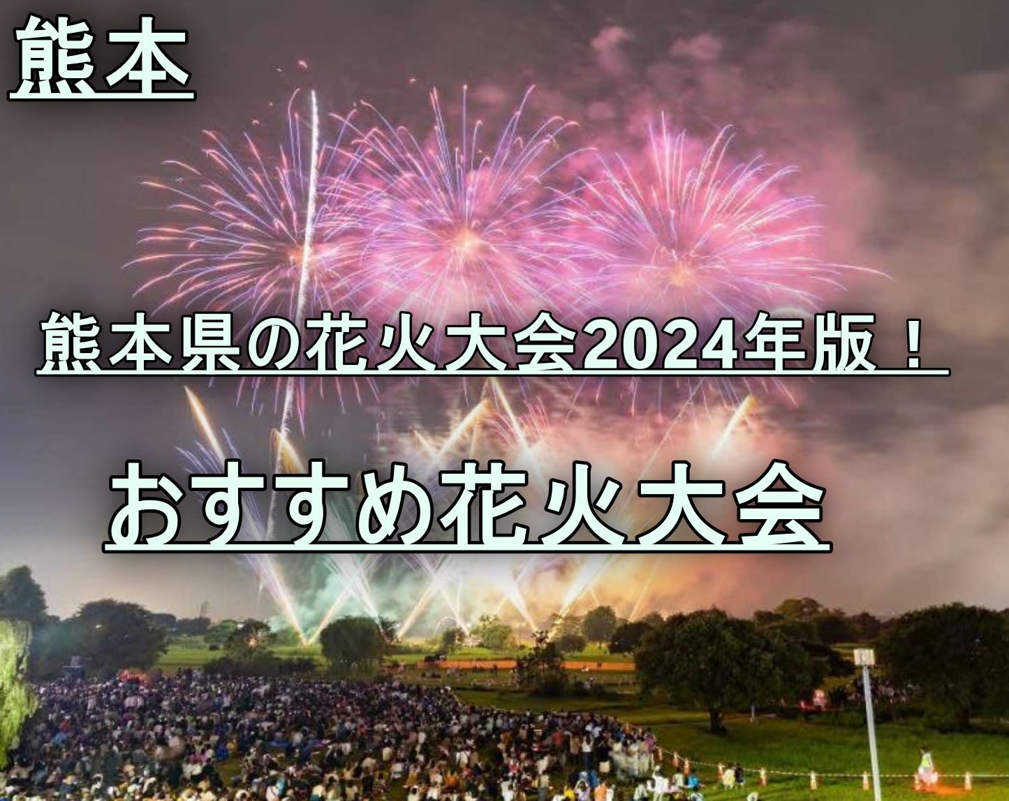 熊本県の花火大会2024年版！おすすめ花火大会を月別にご紹介